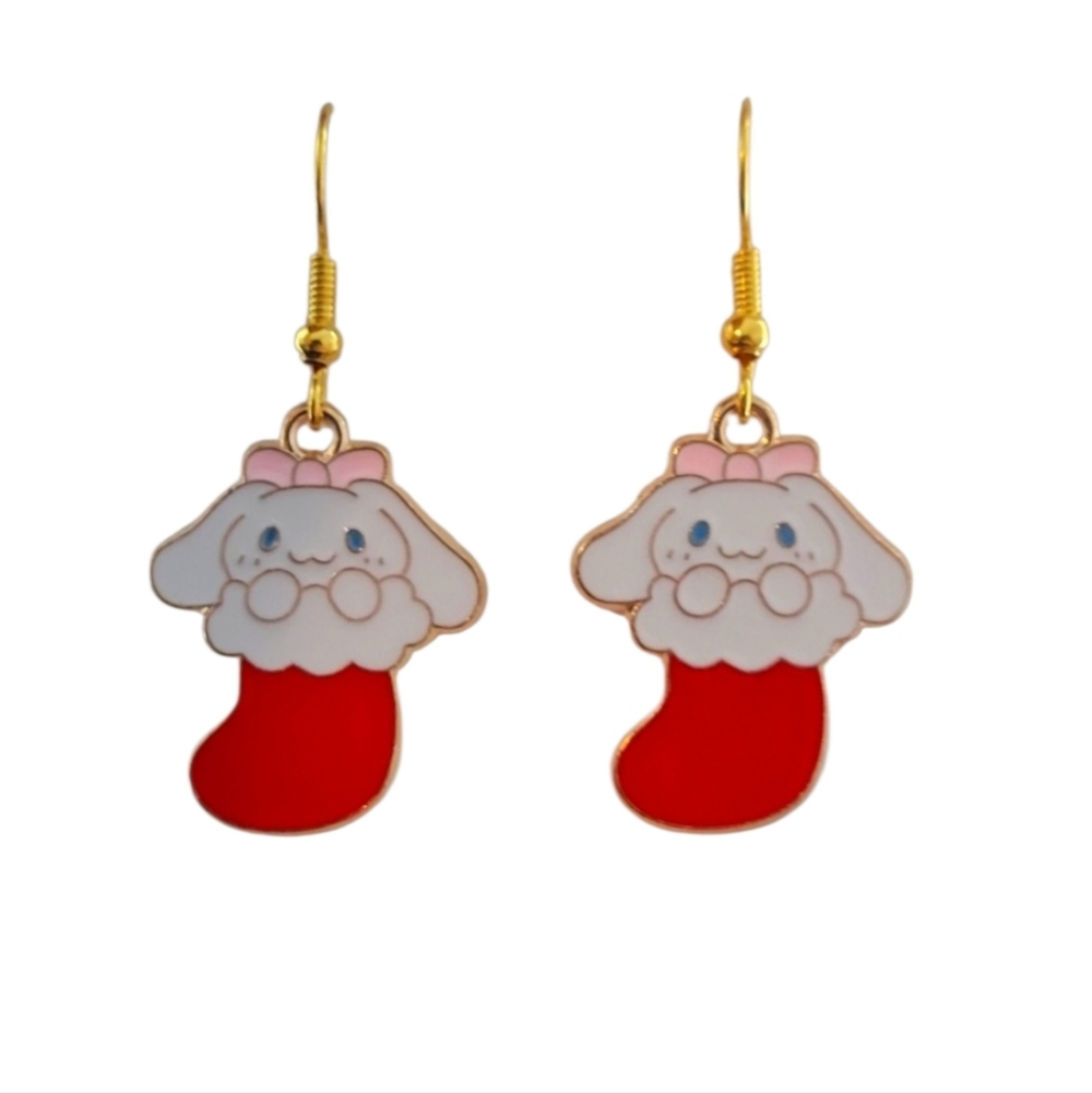 My melody Christmas earrings
